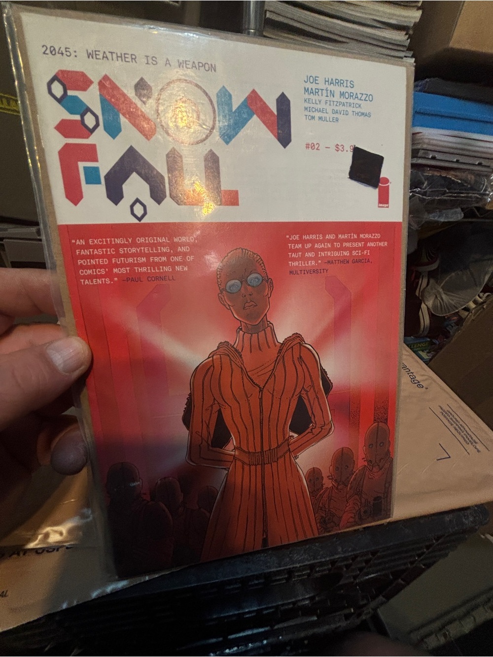 Unbranded Red 'Snowfall' Art Coffee Table Book
